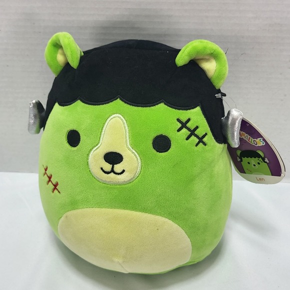 Squishmallow 2021 Halloween 8" Len the Franken Bear Plush Doll Toy - Picture 3 of 7